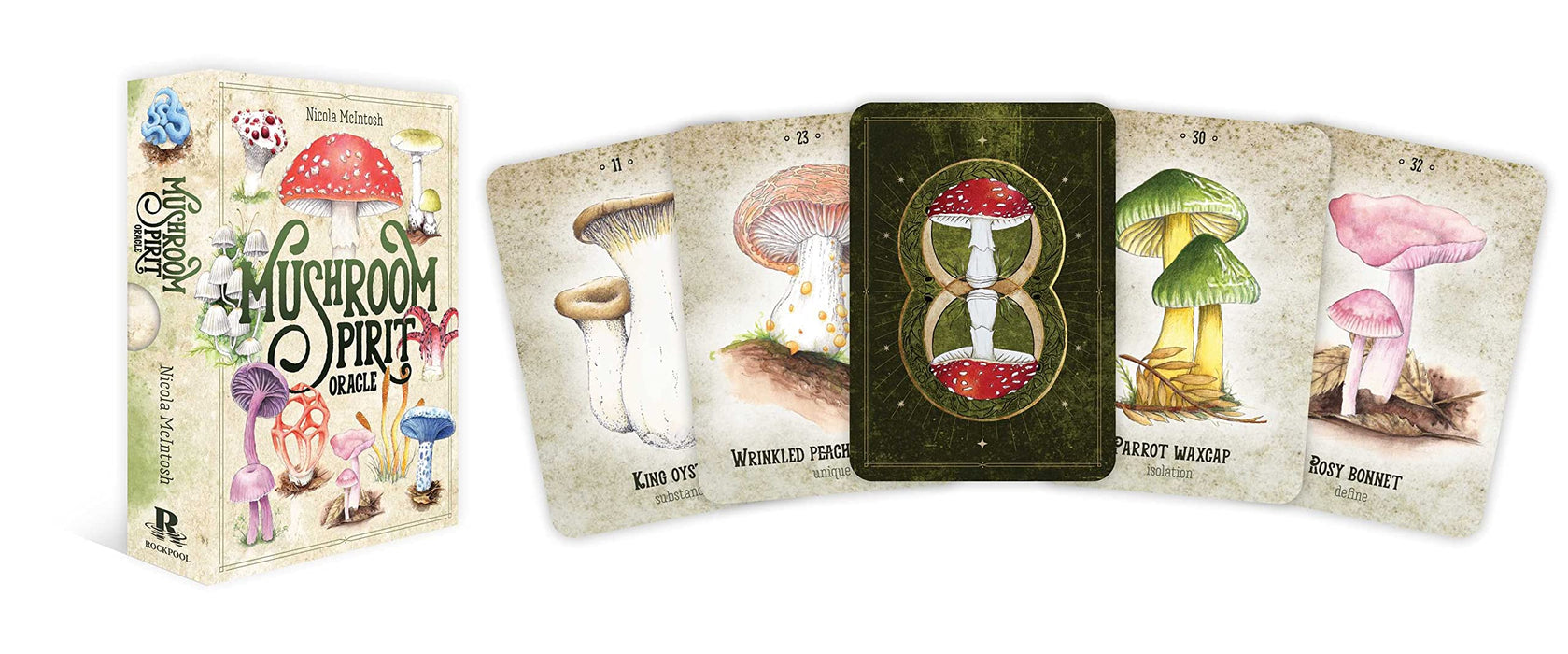 Mushroom Spirit Oracle: (36 Gilded Cards and 112-Page Full-Color Guidebook) - Nicola McIntosh