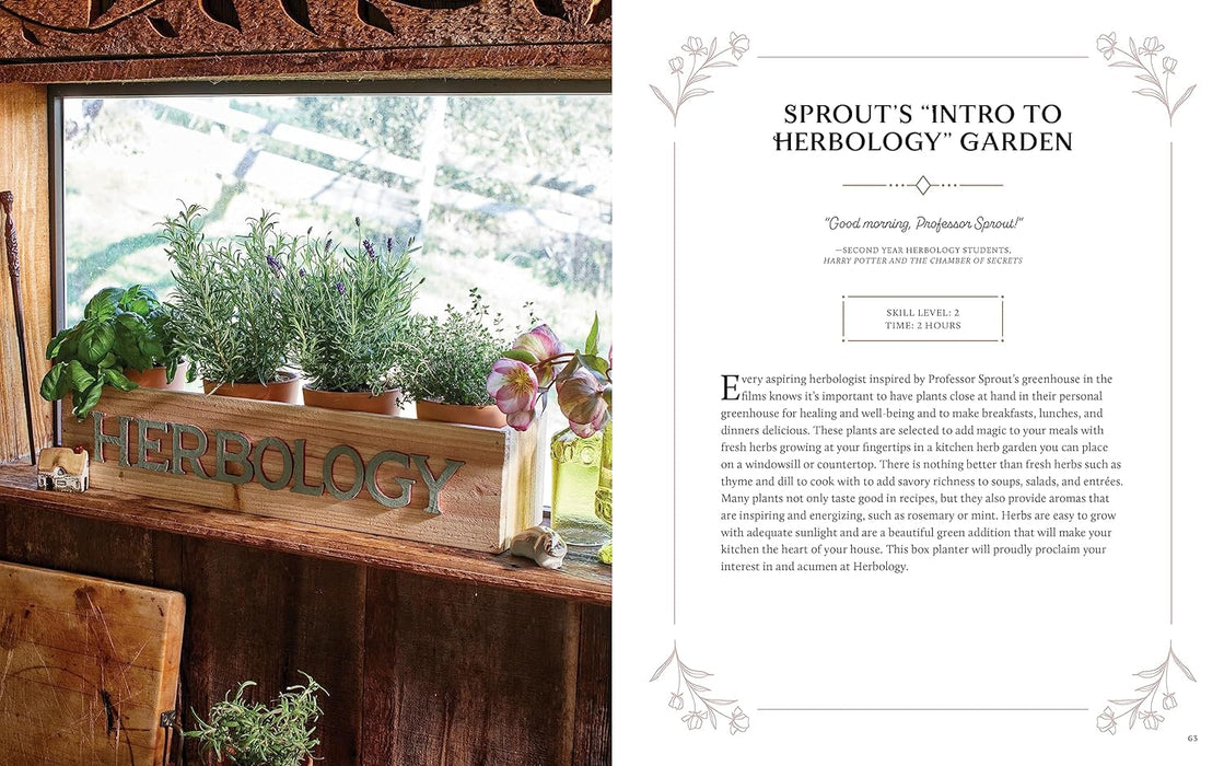 Harry Potter: Herbology Magic: Botanical Projects, Terrariums, and Gardens Inspired by the Wizarding World - Jody Revenson