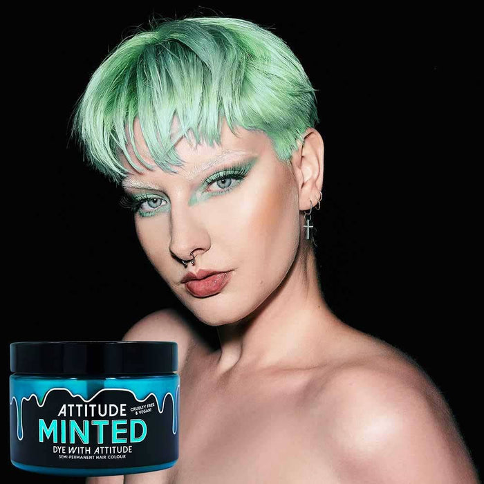 Minted Pastel Green Hiusväri- vegaaninen, eläinkokeeton - Attitude Hair Dye