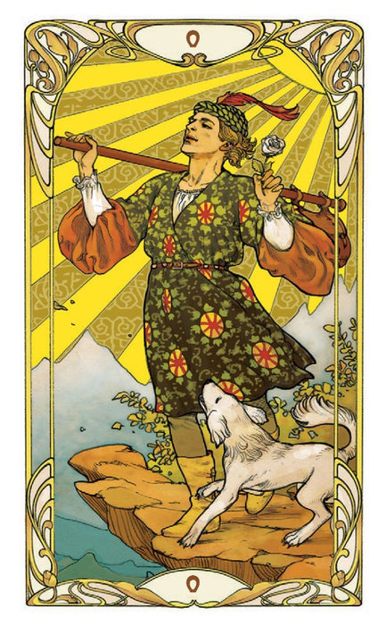 Golden Art Nouveau Tarot - Mini Tarot - Giulia Massaglia