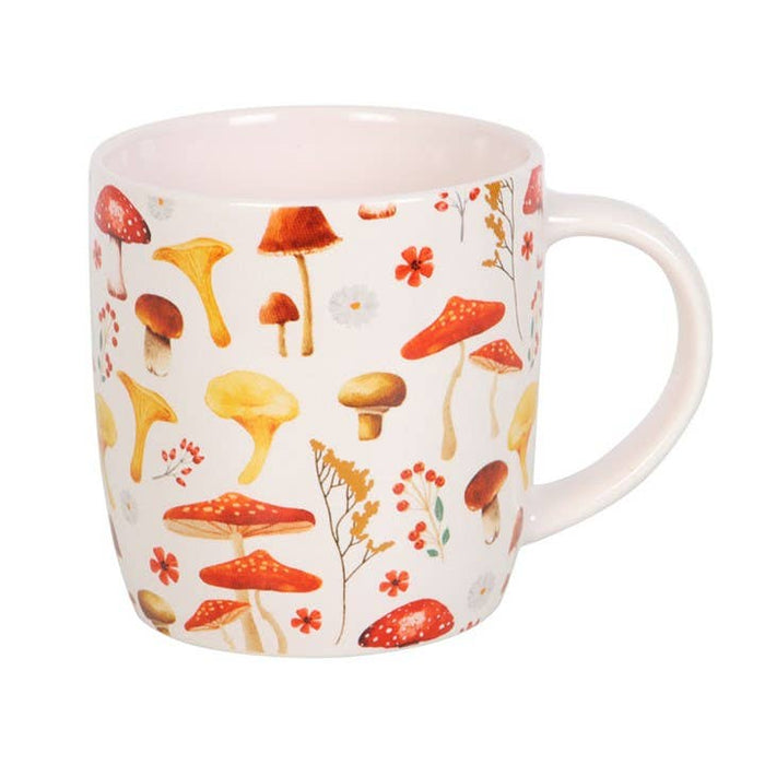 All Over Mushroom Print Mug - sienimuki 360 ml