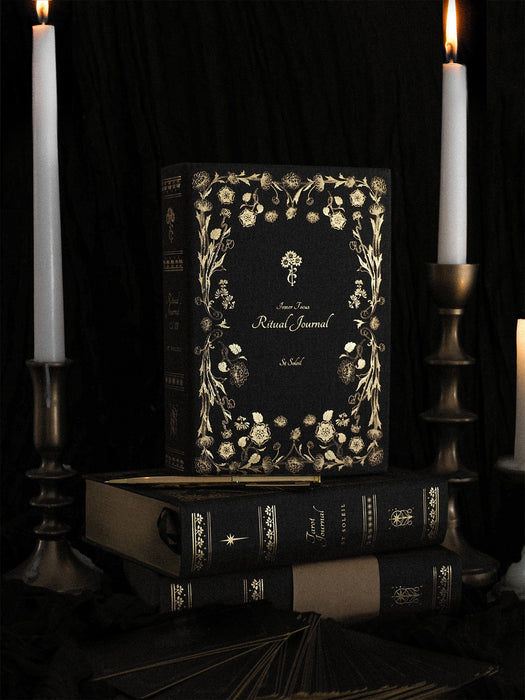 Inner Focus Linen Ritual Journal Edition III, Midnight Black - St Soleil