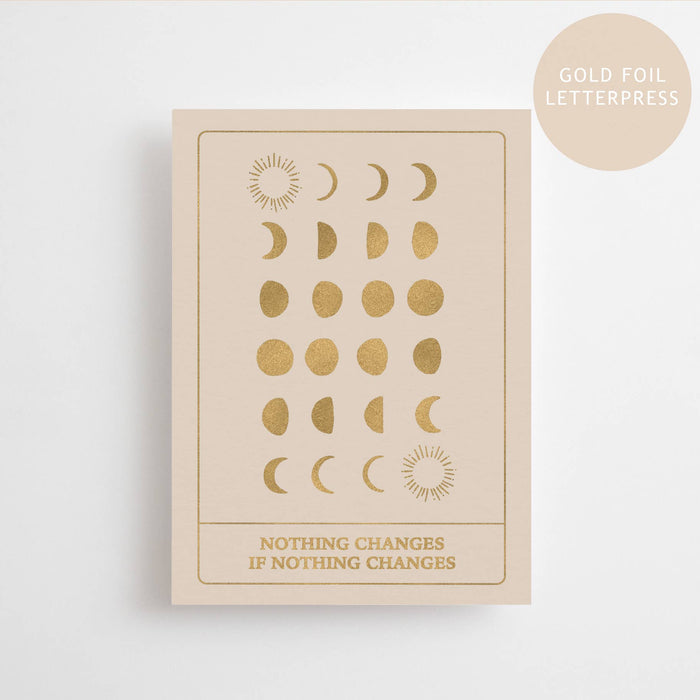 NOTHING CHANGES IF NOTHING CHANGES - GOLD EDITION - postikortti