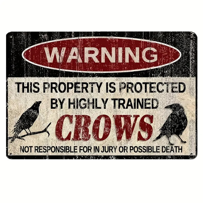 Protected By Highly Trained Crows peltikyltti