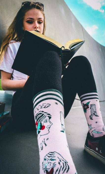 Tattooed Lady Socks - FootClothes