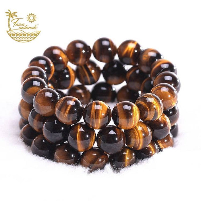 Tiikerinsilmä-rannekoru, 10 mm helmet