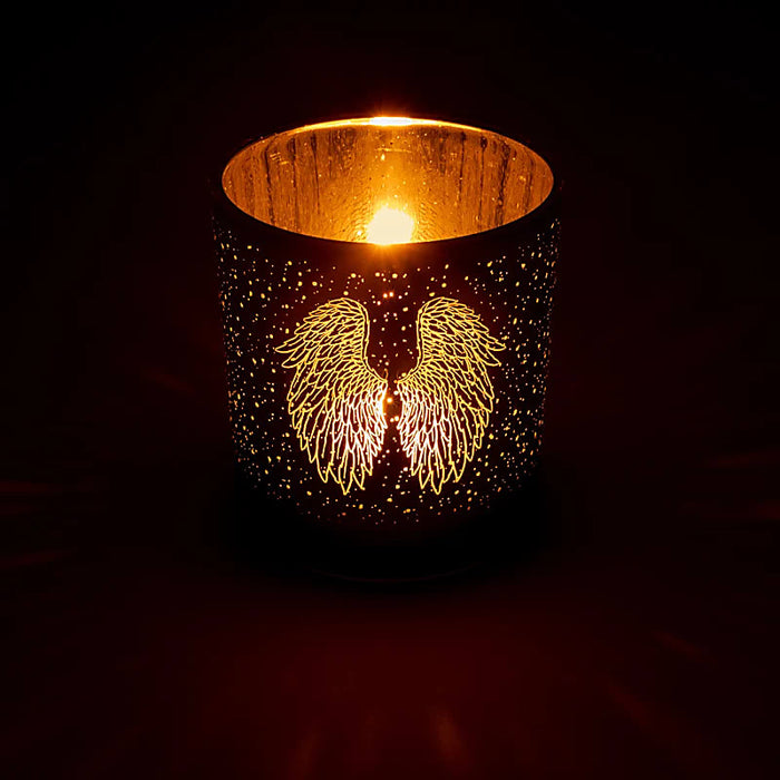 Kynttilänpidike Enkelinsiivet 8x7,5 cm