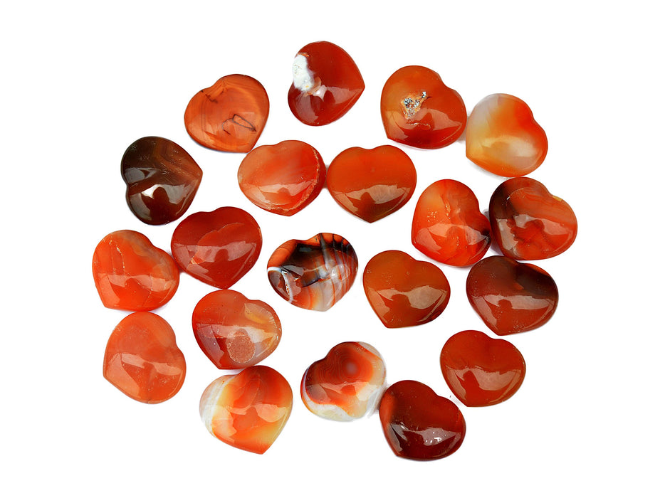 Carnelian heart (30mm)