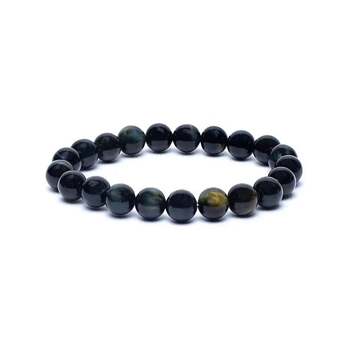 Sininen Tiikerinsilmä Helmirannekoru (6mm helmet, joustava)