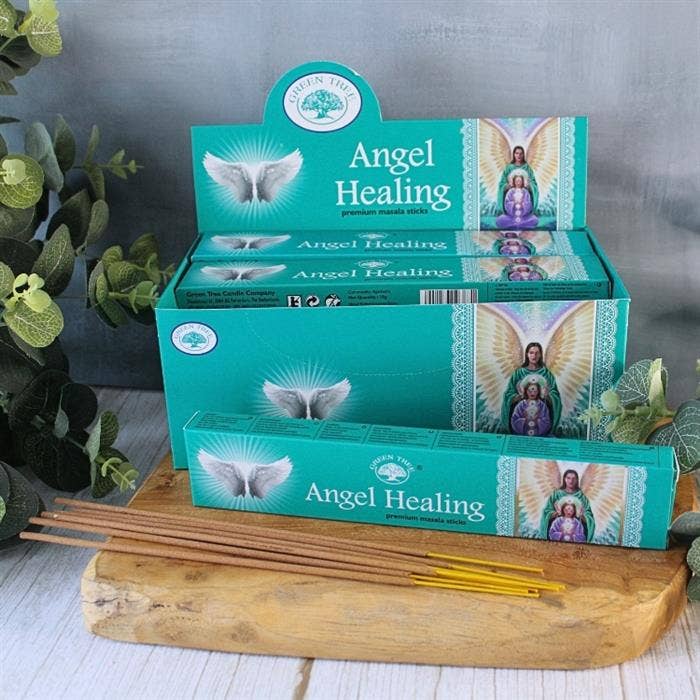 Green Tree Angel Healing Hand Rolled Natural Incense Sticks