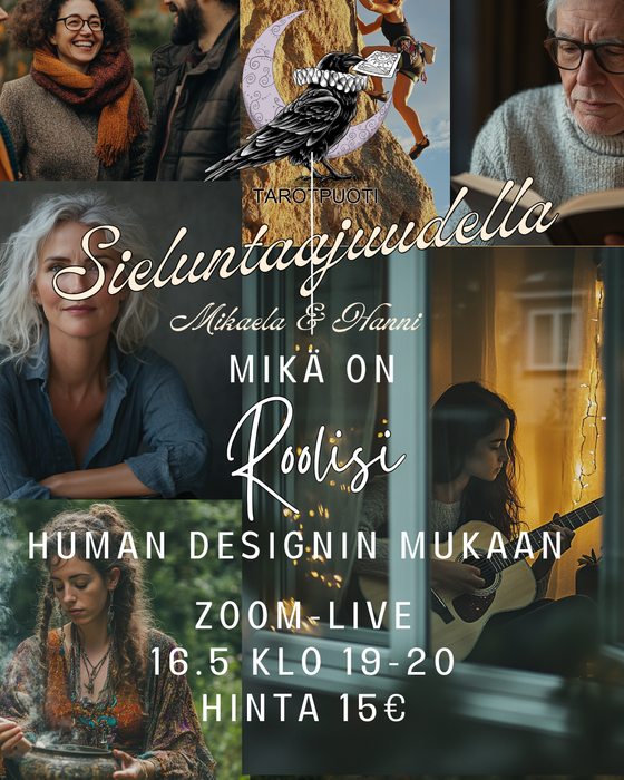Sieluntaajuudella ZOOM TALLENNE Human Design jatko (profiilit)