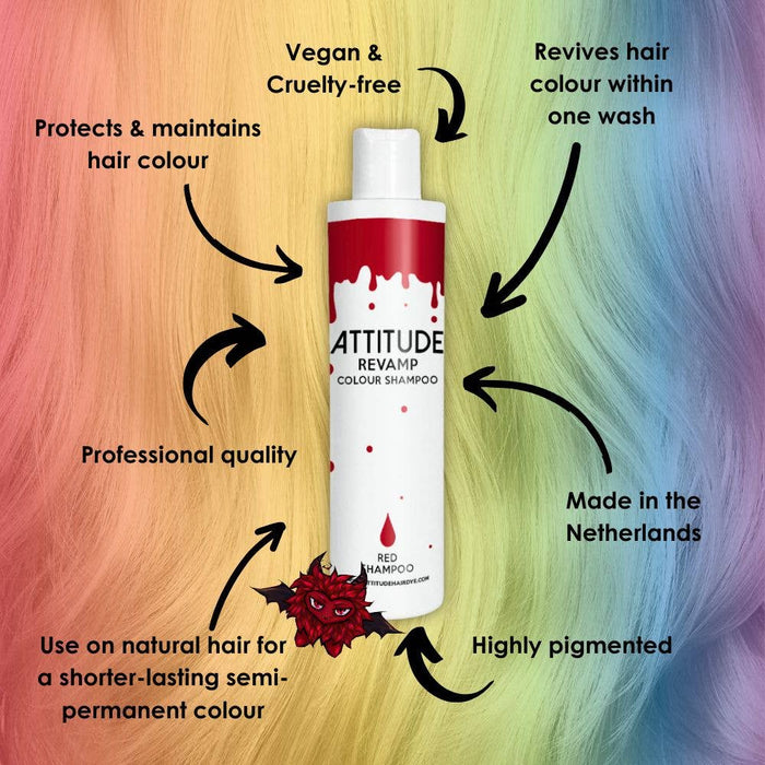 Revamp Red Color Shampoo - Attitude Hair Dye
