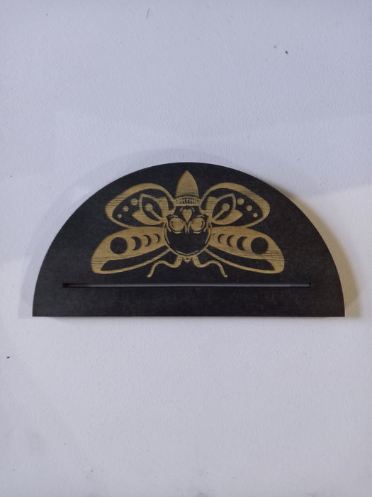 Death Moth Tarotkorttipidike Musta