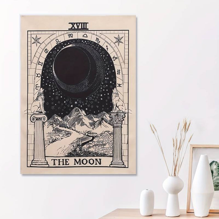 Tarot The Moon canvas printti isompi
