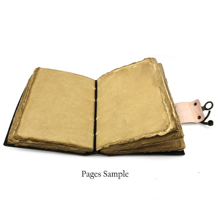 Moon Phases -nahkakantinen muistikirja n 13 x 18 cm