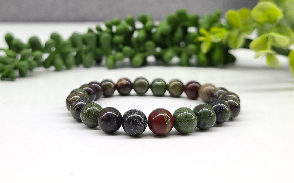 Dragon Bloodstone rannekoru – joustava, 8 mm helmet, 19 cm