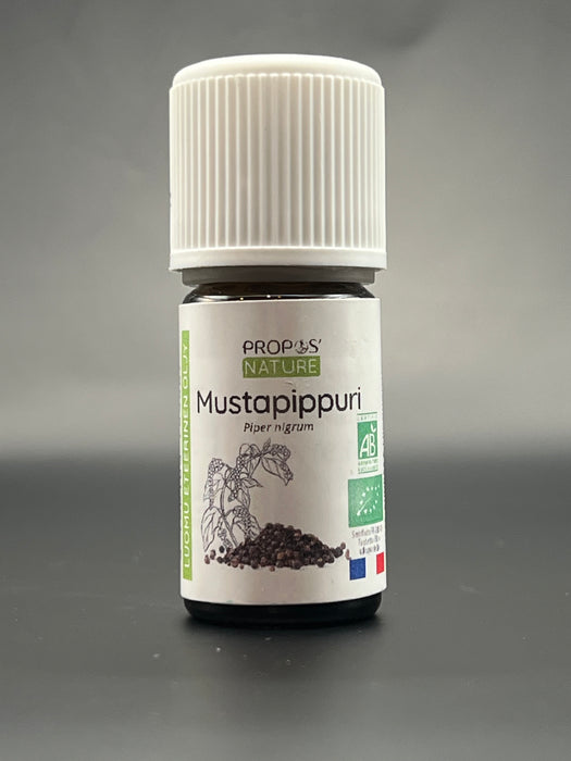 Mustapippuri (Poivre Noir) eteerinen öljy BIO 5ml - Propos'Nature