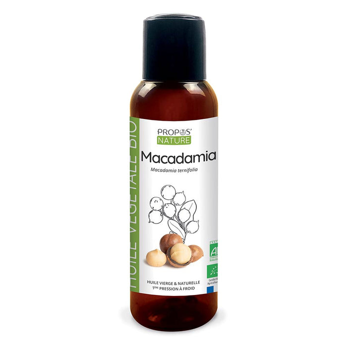 Macadamia-pähkinäöljy (Macadamia Vegetable Oil) 100ml - Laboratoire Propos'Nature