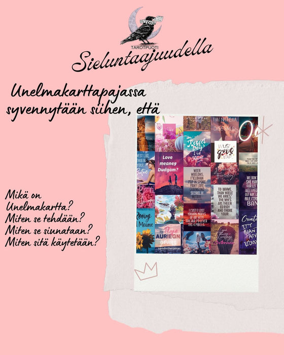 Sieluntaajudella ZOOM live pe.2.1. klo.19-20 - Unelmakarttapaja - Täysikuu Ravussa