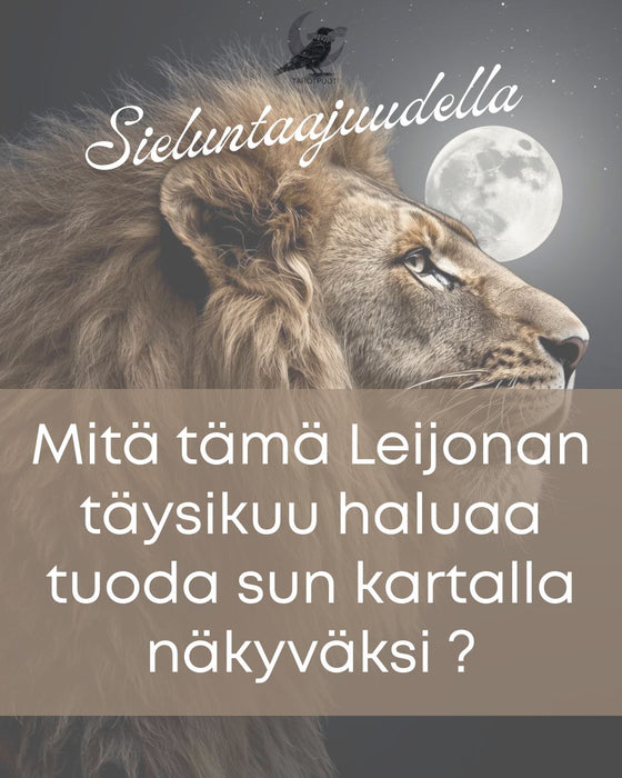 Sieluntaajudella ZOOM live Su.1.2.2026 - Täysikuu Leijonassa / Imbolc