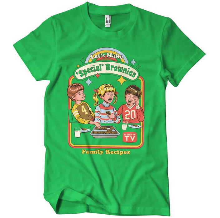 Let's Make Special Brownies Green T-Shirt - Steven Rhodes