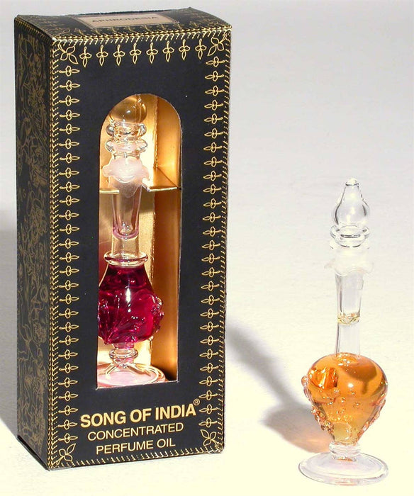 Perfume oil in a hand-blown bottle - Song of India - different types