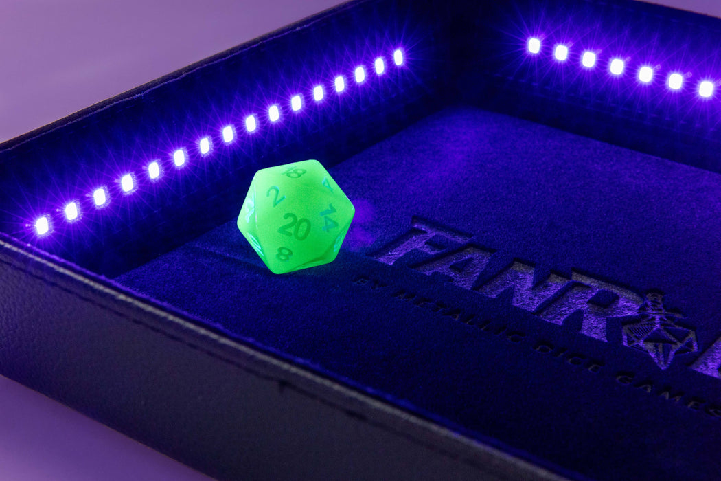Shadow Light Blacklight UV-noppatarjotin ja d20: Black - Fanroll