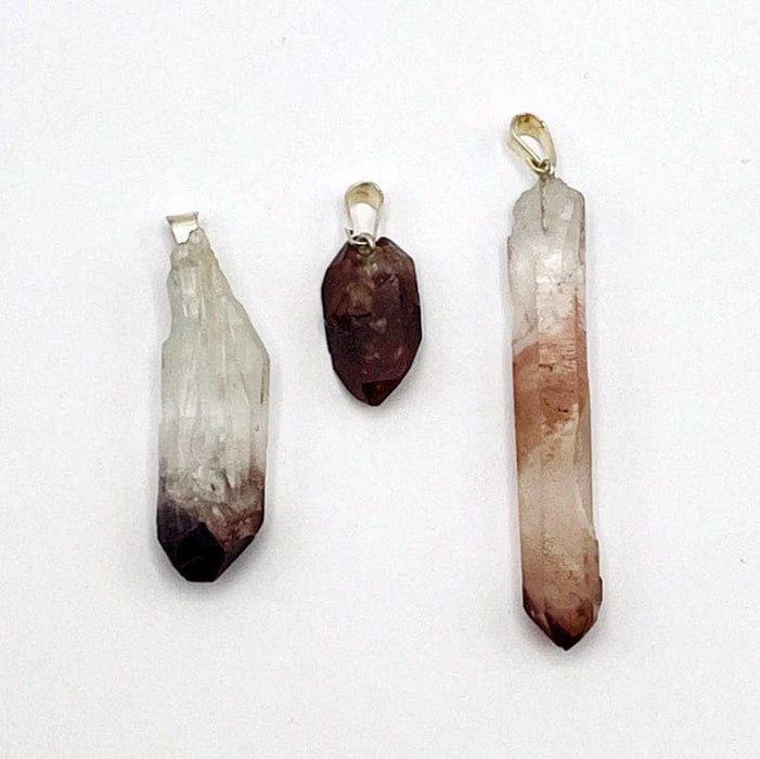 Lithium quartz tip pendant approx. 2-3cm