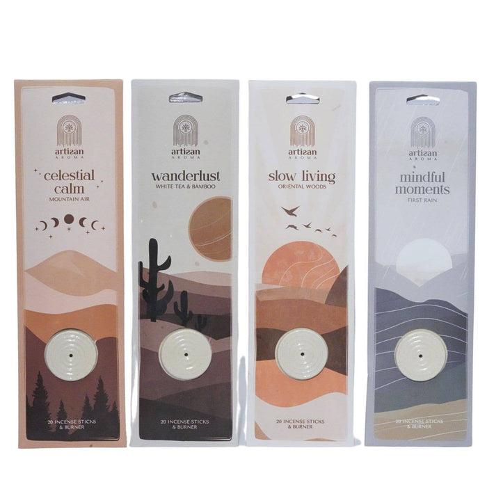 Song of India Artisan Aroma -suitsukkeet, 20 tikkuja/pakkaus.