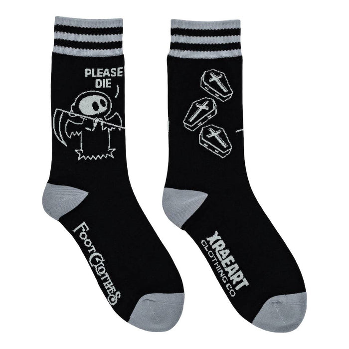 Please Die Crew Socks - sukat - FootClothes