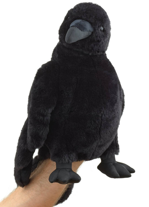 Käsinukke: korppi, käännettävällä päällä – 31 cm