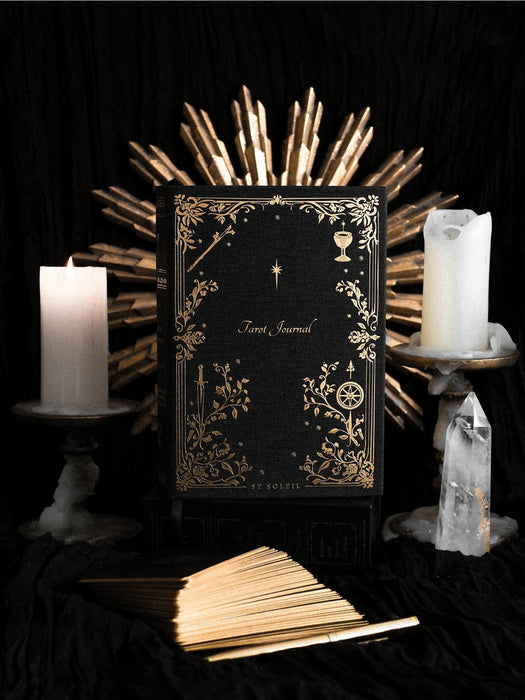 Tarot Journal, Black Linen - St Soleil