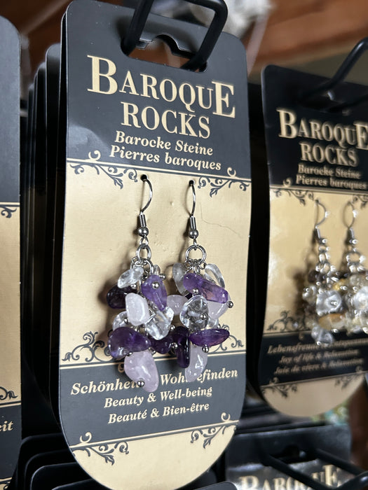 Baroque Rocks kristallikorvakorut (erilaisia)