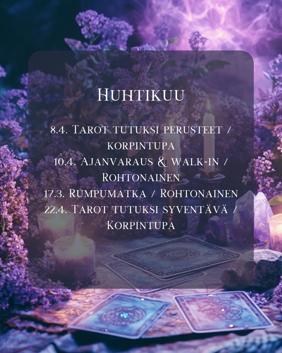 Tarotpuoti Pori Huhtikuu