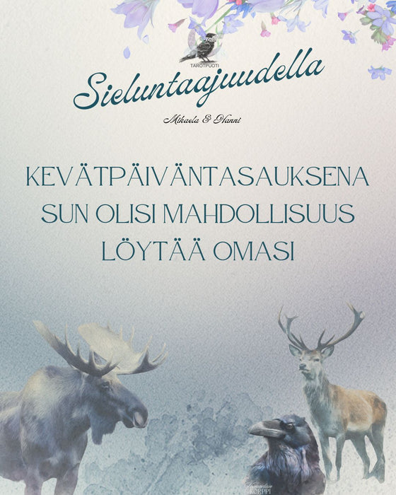 Sieluntaajudella ZOOM live Pe.20.3. klo.19-20 Kevätpäiväntasaus - Voimaeläimet