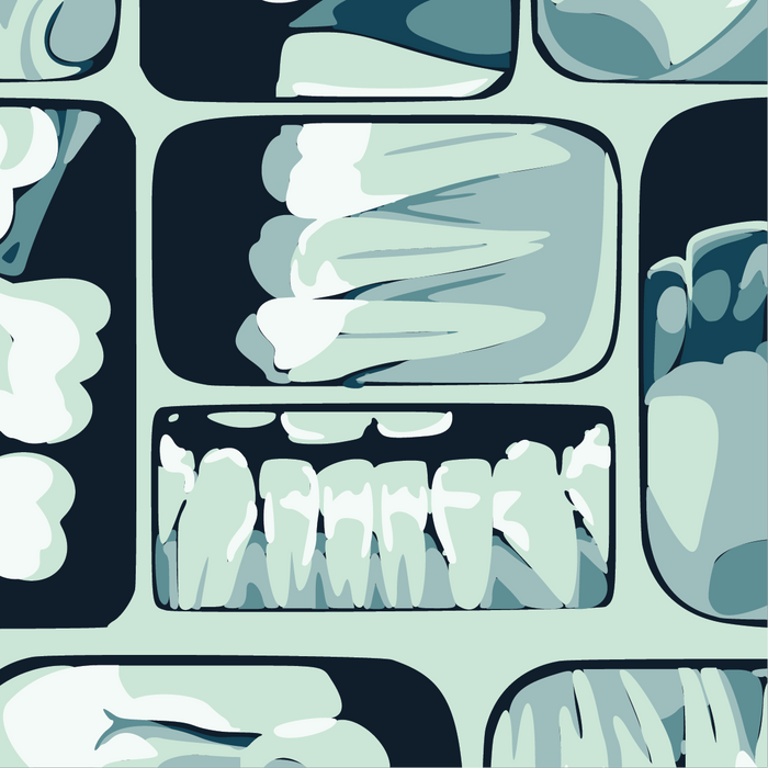 Too Cool for Flossing Teeth X-Ray sukat - FootClothes