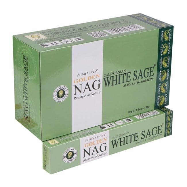 Golden Nag White Sage suitsuketikku 15 g – Vijayshree