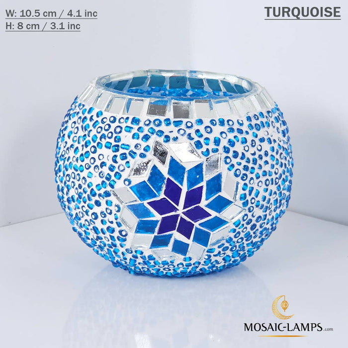 Mosaiikki tuikkulyhty Turkoosi