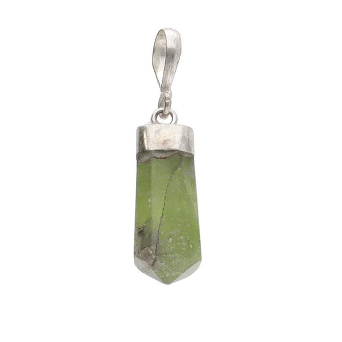 Polished Peridot Pendant (Sterling 925 Silver)