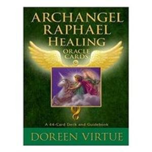 Archangel Raphael Healing Oracle Cards A 44 Card Deck and Guidebook - Doreen Virtue (Preloved/käytetty)