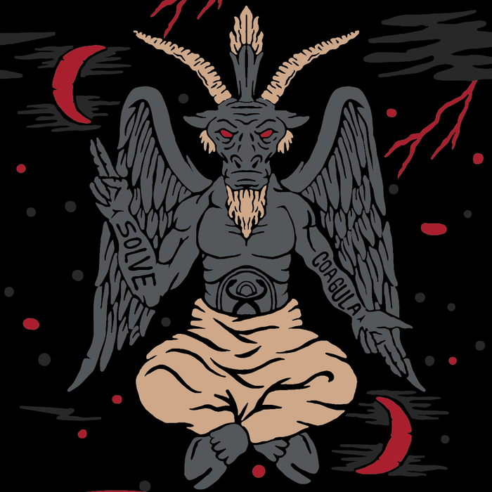 Evil AF Baphomet -sukat  - FootClothes