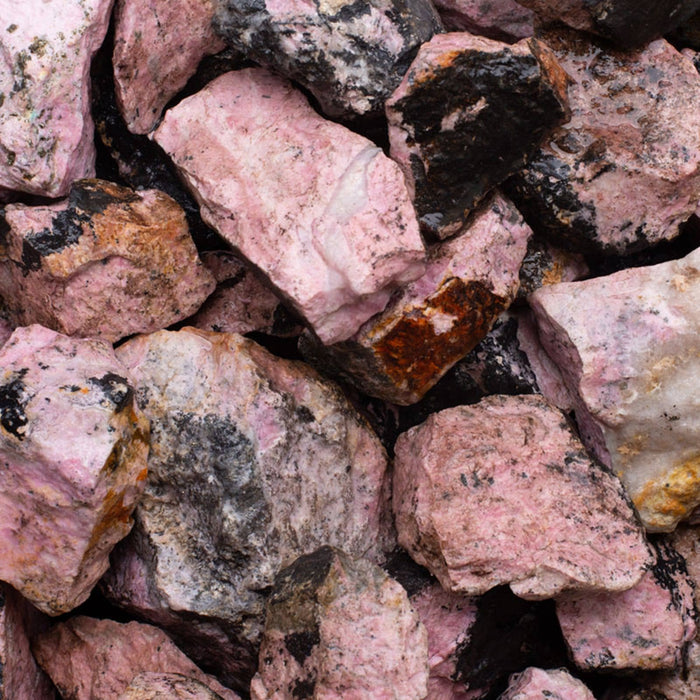 Rhodoniitti, raakapala 5-15cm