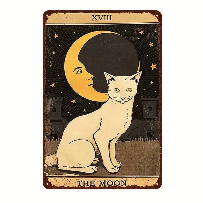 The Moon Tarot Cat peltikyltti