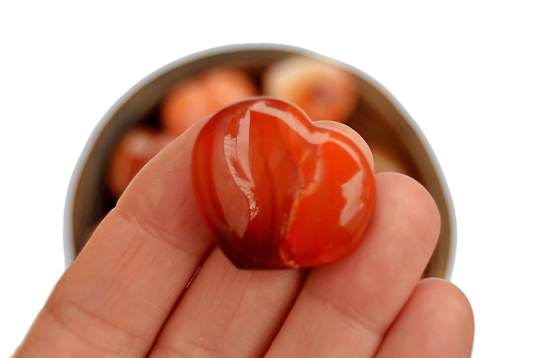 Carnelian heart (30mm)