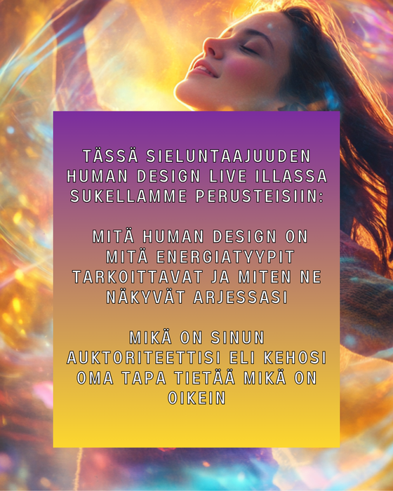TALLENNE. Sieluntaajudella Human Design perusteet