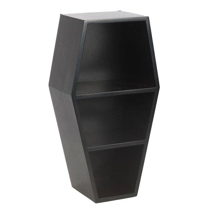 Pieni musta ruumisarkkuhylly 40 cm