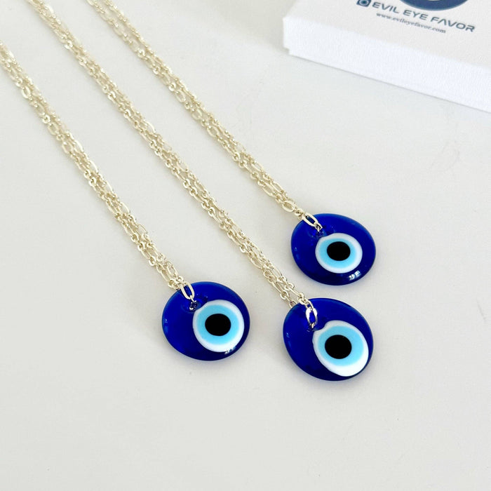 Sininen lasinen Evil Eye -kaulakoru