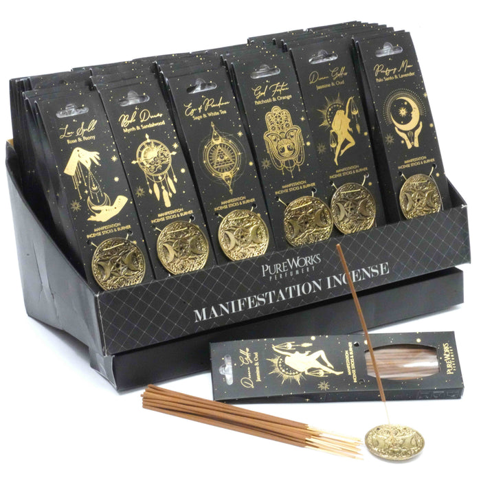 PureWorks manifestation incense sticks - various