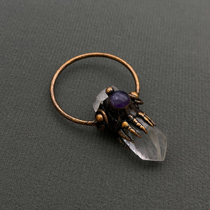 Vintage-riipus – Ametisti ja Vuorikristalli