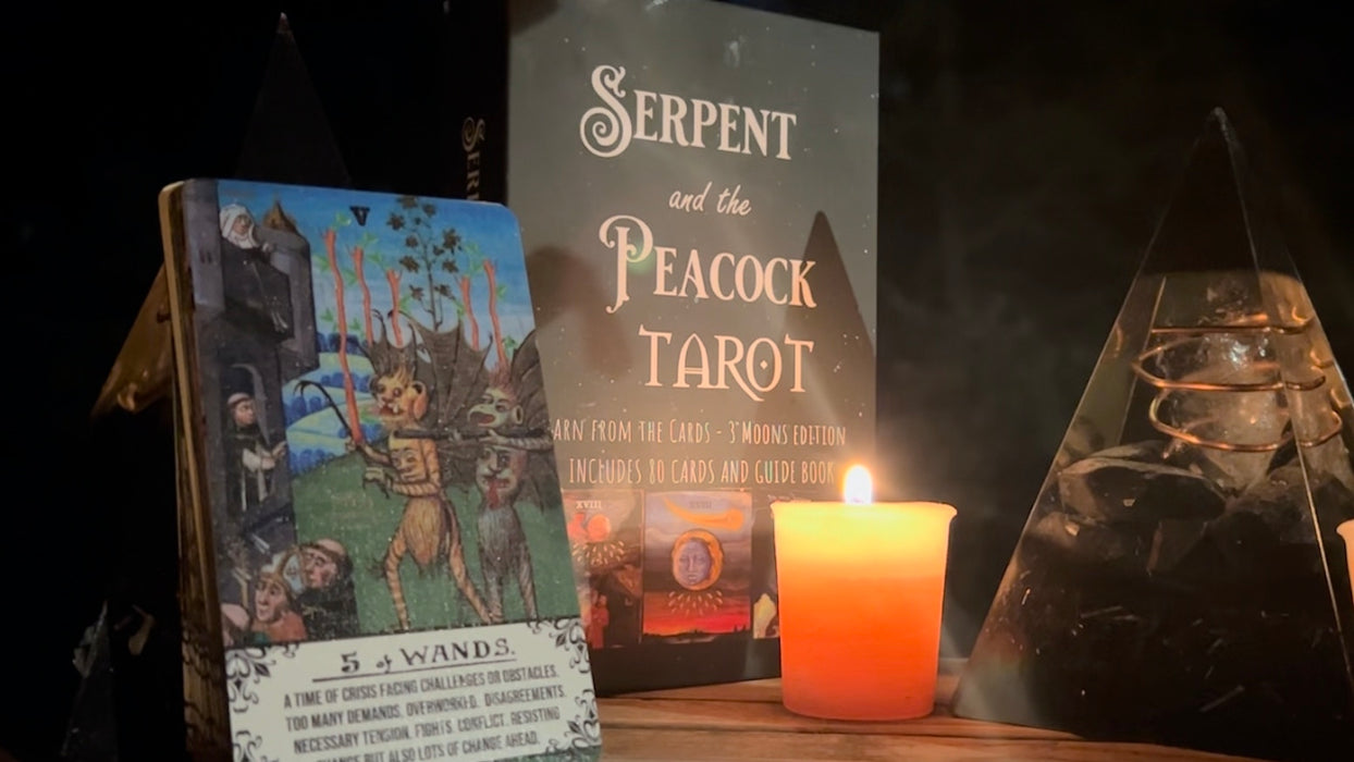 Serpent and the Peacock Three Moons Edition Tarot - Libra Moon Inc. (Indie, import, Kickstarter backer edition)